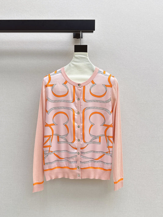 25ss printed cardigan