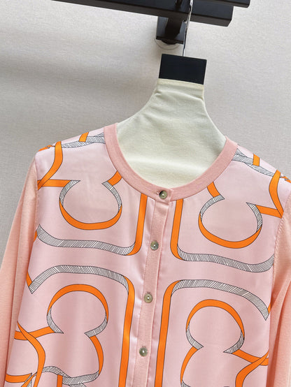 25ss printed cardigan