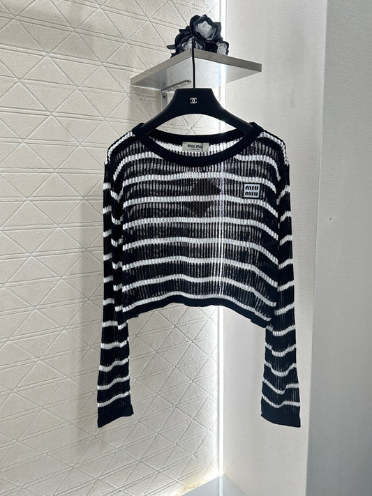 2025 new product Knitted long-sleeved top