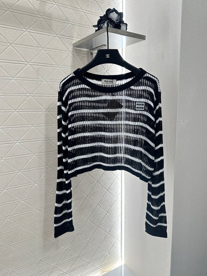 2025 new product Knitted long-sleeved top
