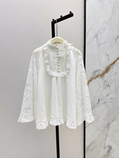 25ss lace lInen shirt
