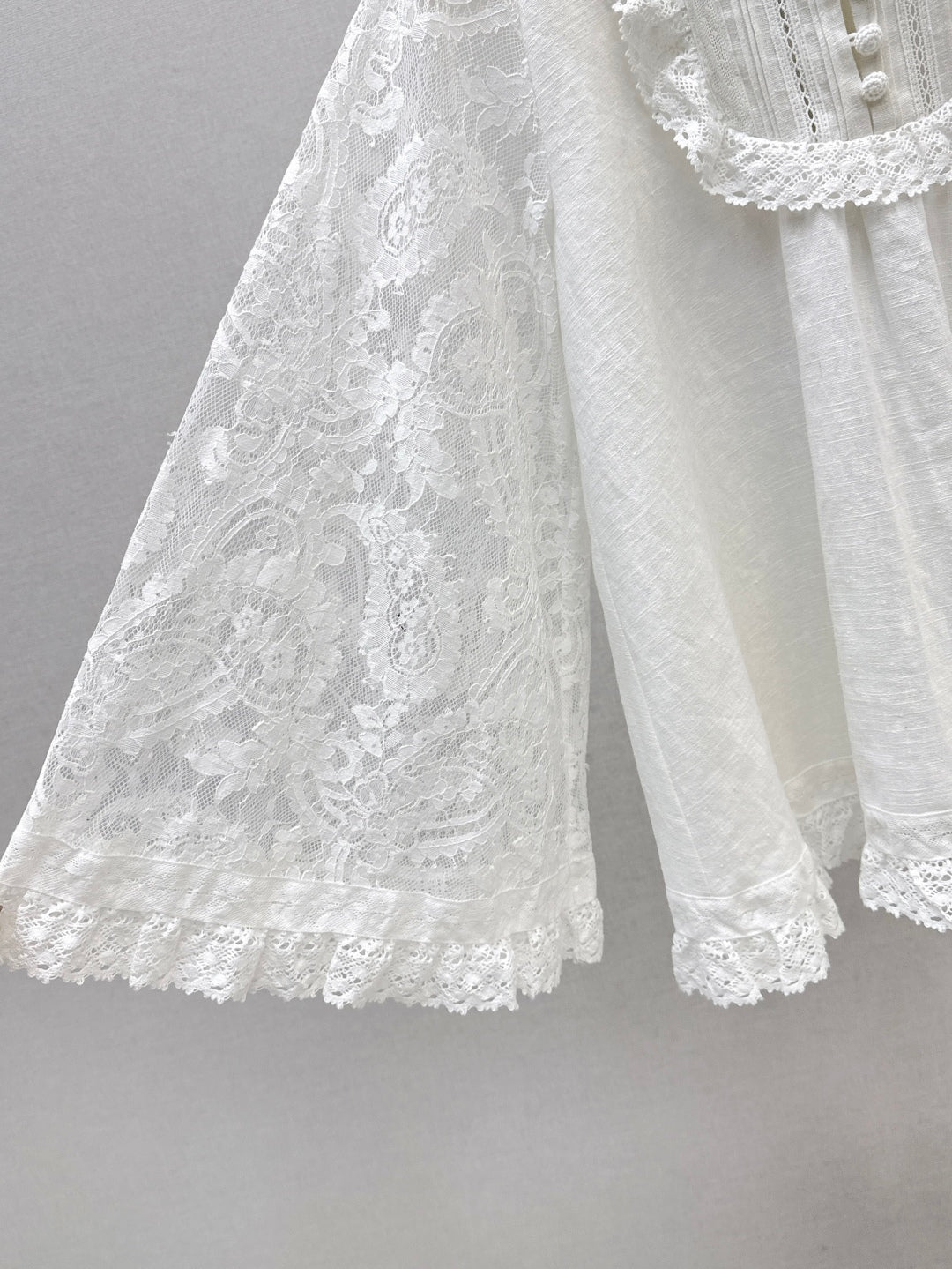 25ss lace lInen shirt