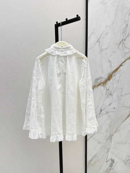 25ss lace lInen shirt