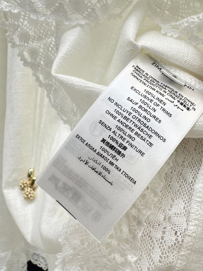 25ss lace linen dress