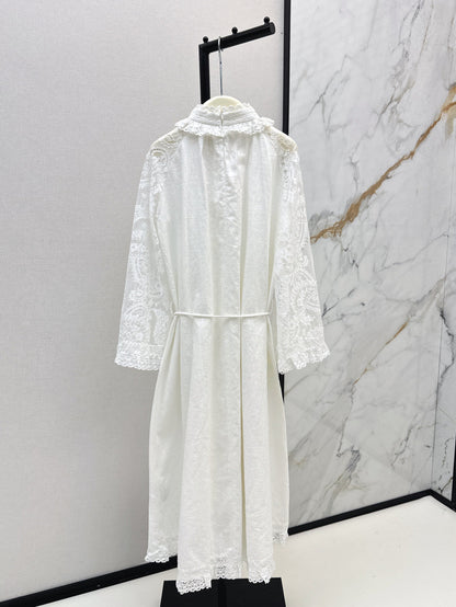 25ss lace linen dress