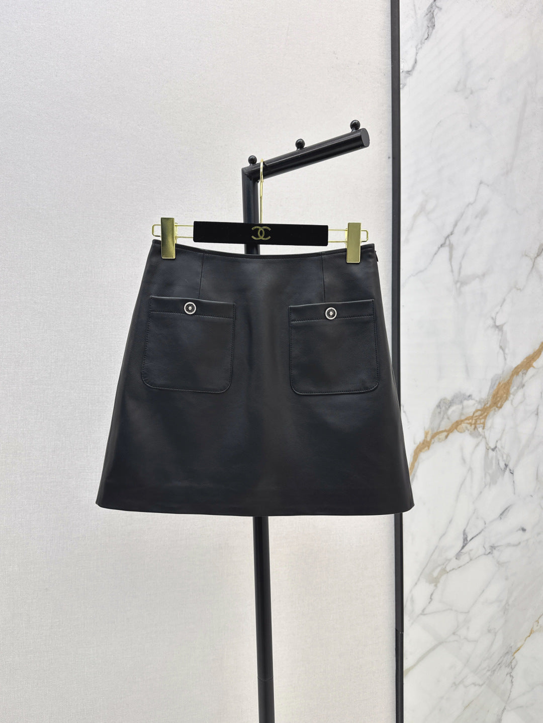 25fw leather skirt