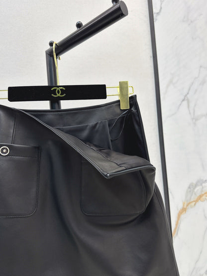 25fw leather skirt