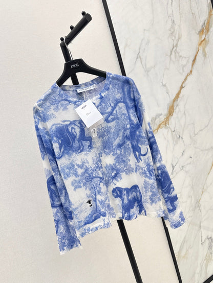 25fw printed knit shirt