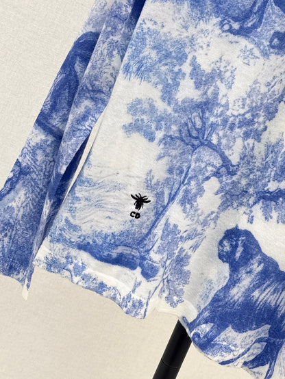 25fw printed knit shirt
