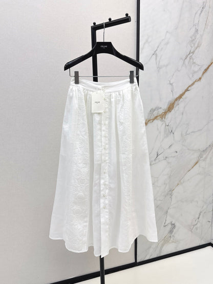 25fw embroidered skirt
