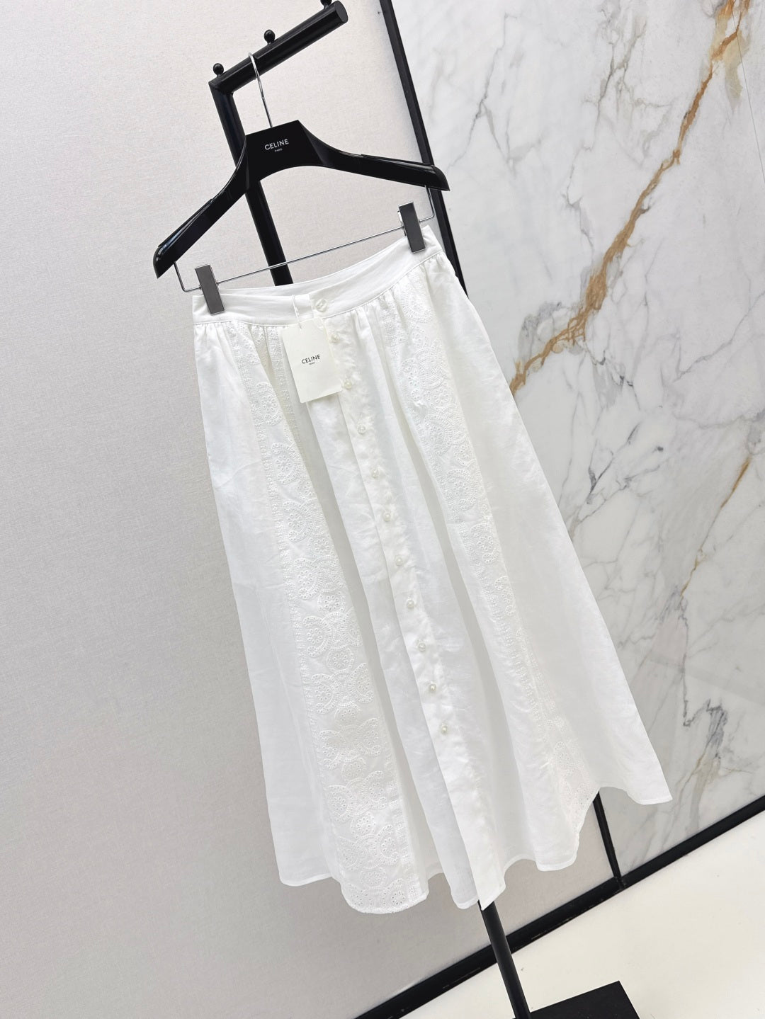 25fw embroidered skirt