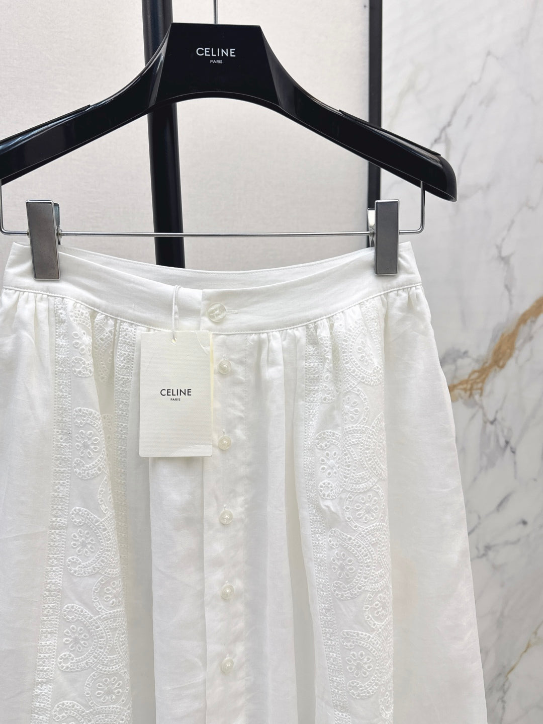 25fw embroidered skirt
