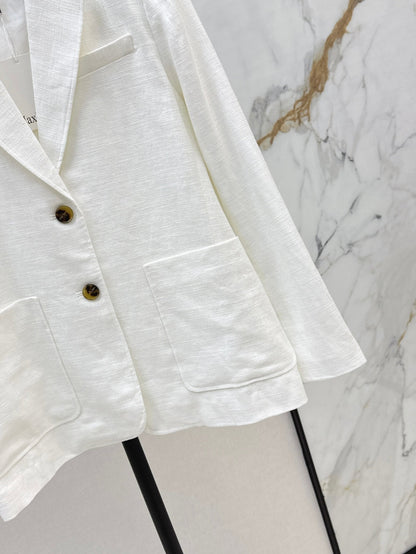 25fw linen blazer