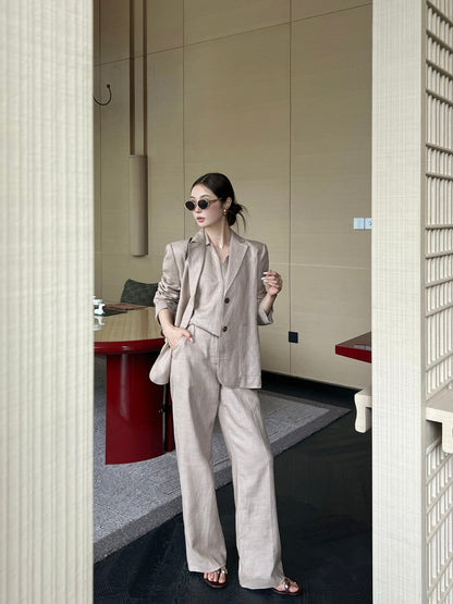 25fw linen blazer