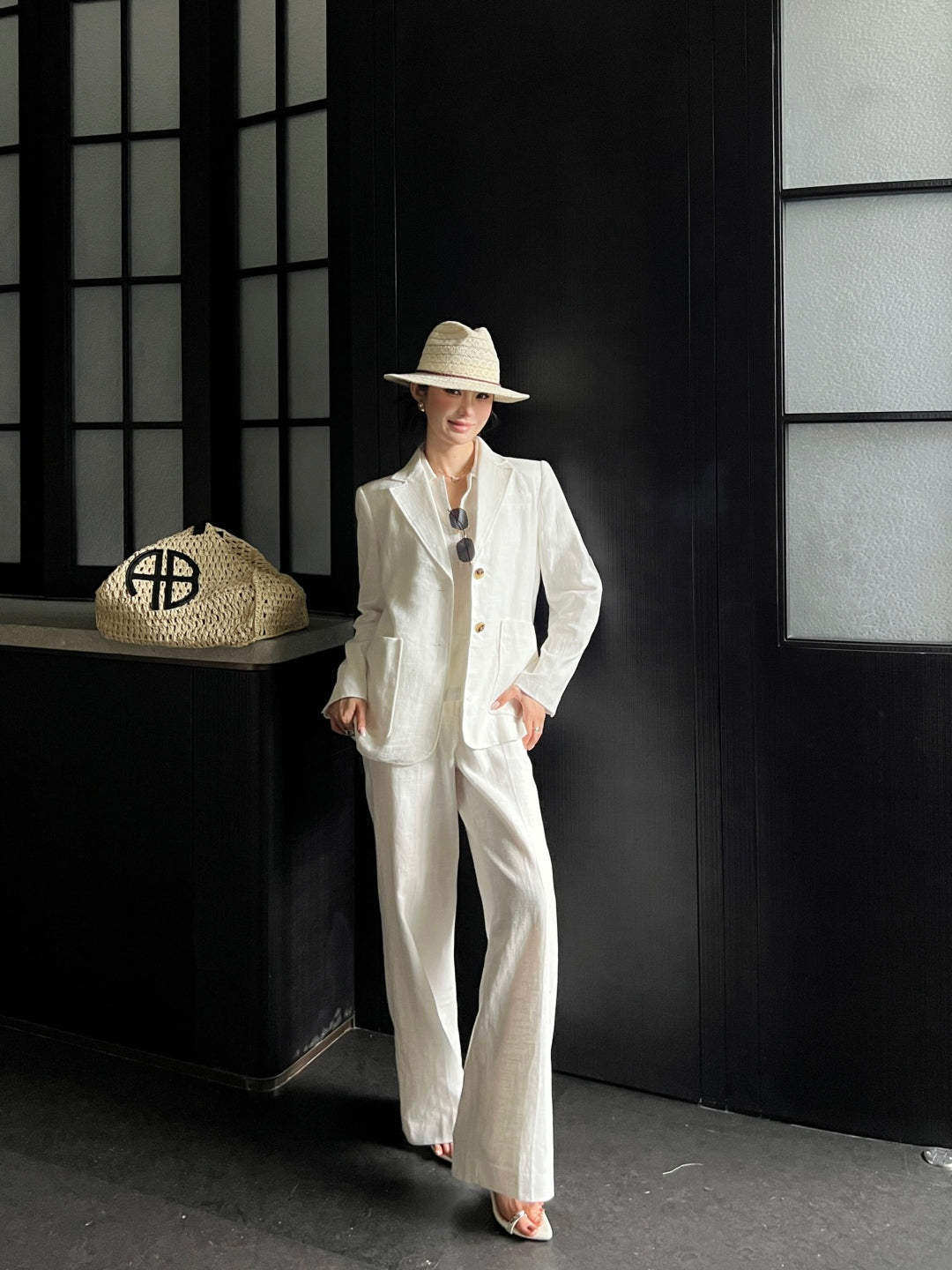 25fw linen blazer