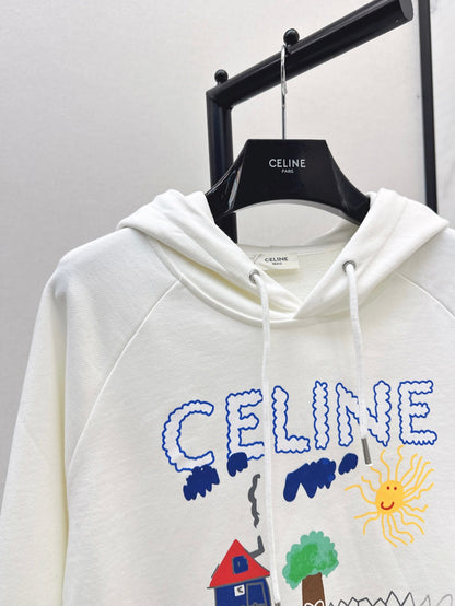 25fw printed hoodie
