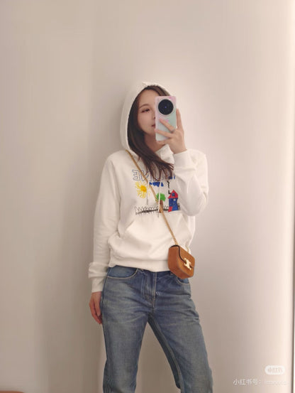 25fw printed hoodie
