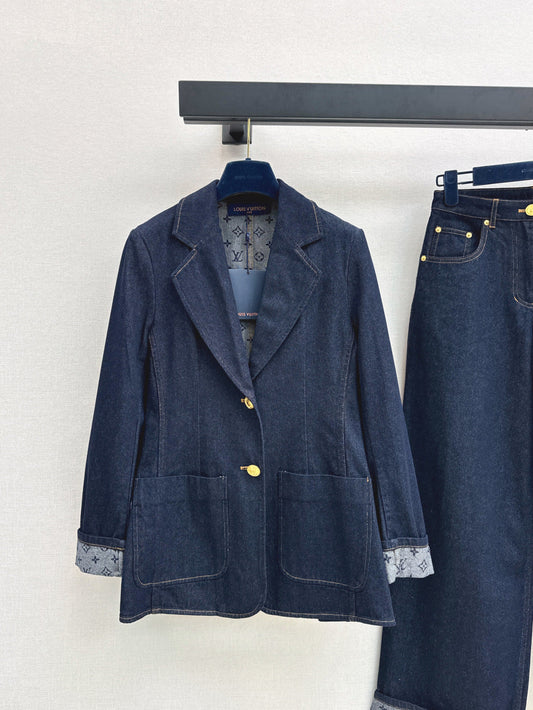 25fw denim blazer