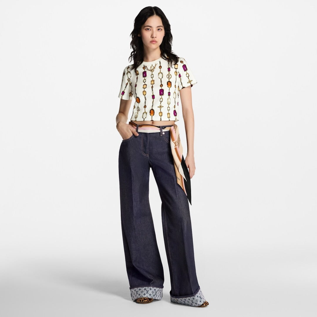 25fw jacquard jeans