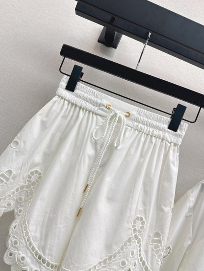 25ss embroidered short