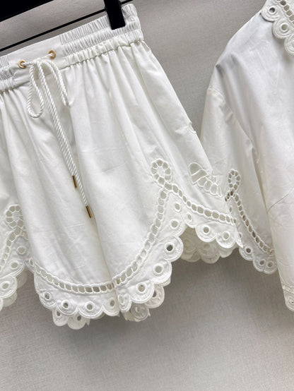 25ss embroidered short