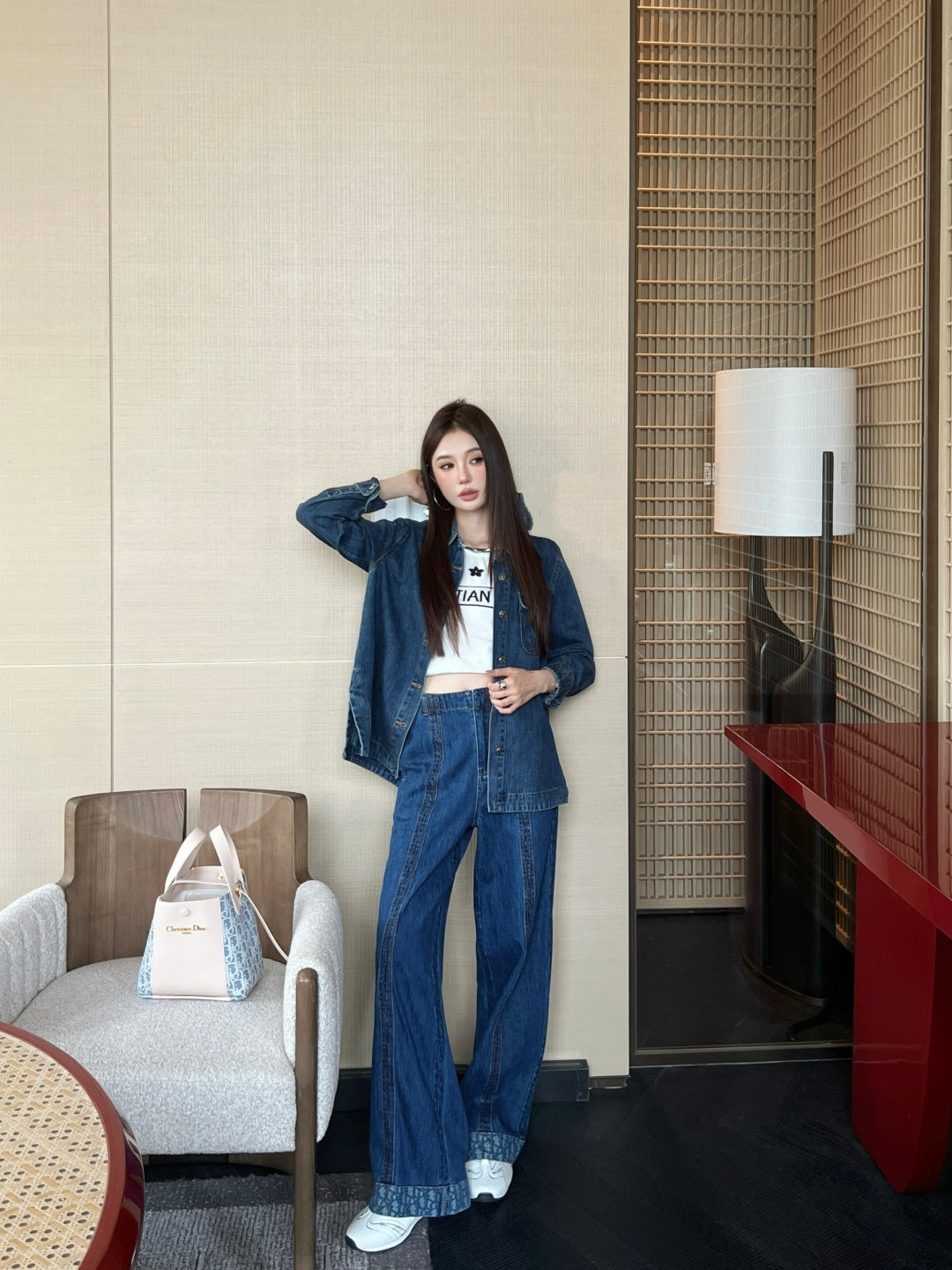 25fw jacquard jeans