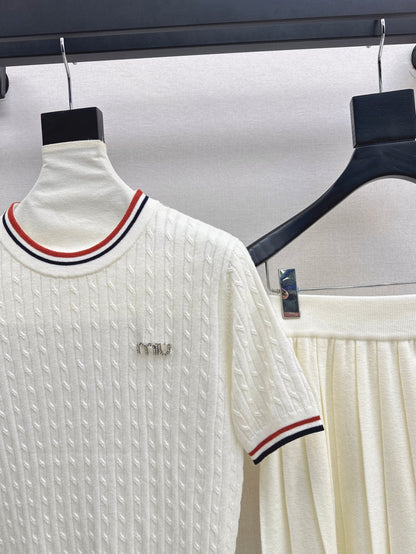 25fw knitted suit