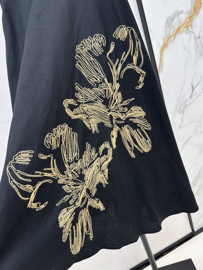 25ss embroidered skirt