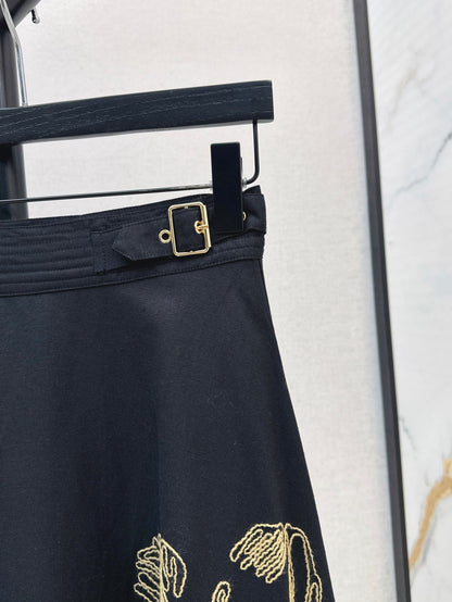 25ss embroidered skirt