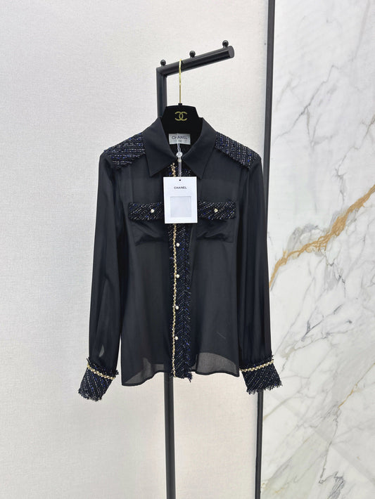 25fw woven silk shirt