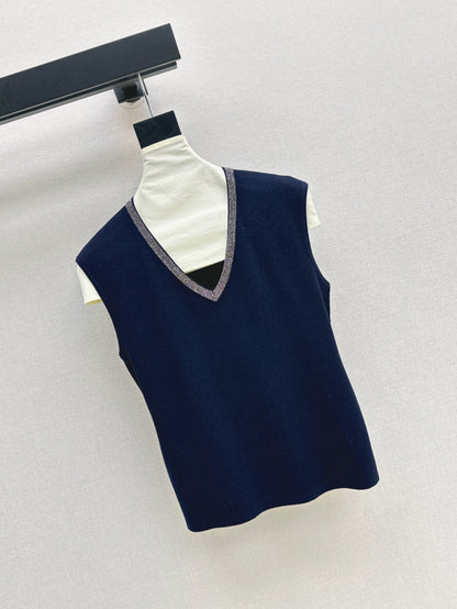 25fw v-neck vest