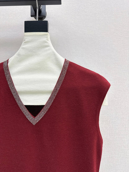 25fw v-neck vest