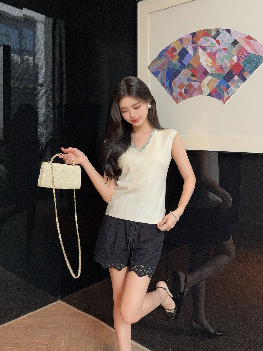 25fw v-neck vest