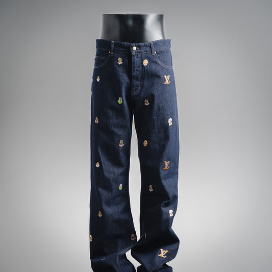 25fw embroidered jeans
