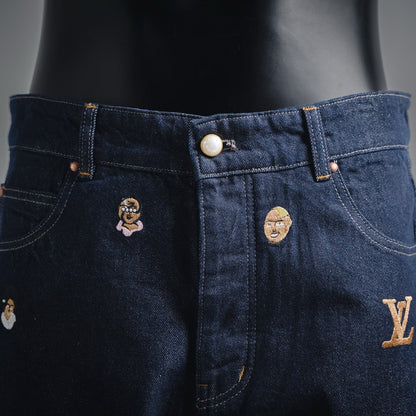 25fw embroidered jeans