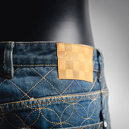 25fw embroidered jeans