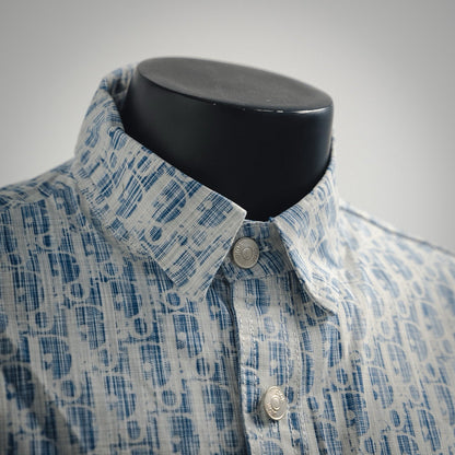 22ss printed denim shirt